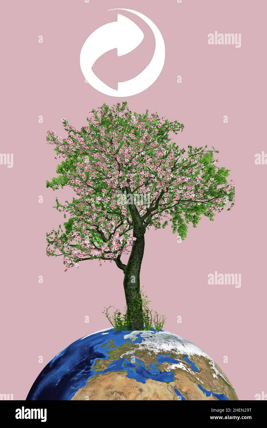 Illustration de recyclage Banque D'Images