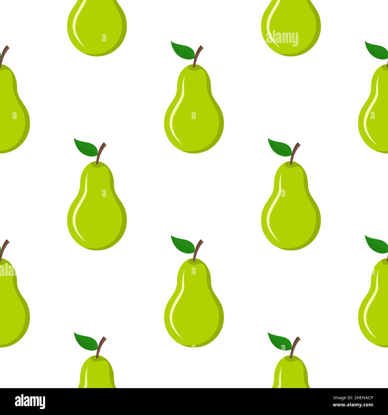 Poire mignon motif vectoriel fruit illustration fond sans couture Illustration de Vecteur