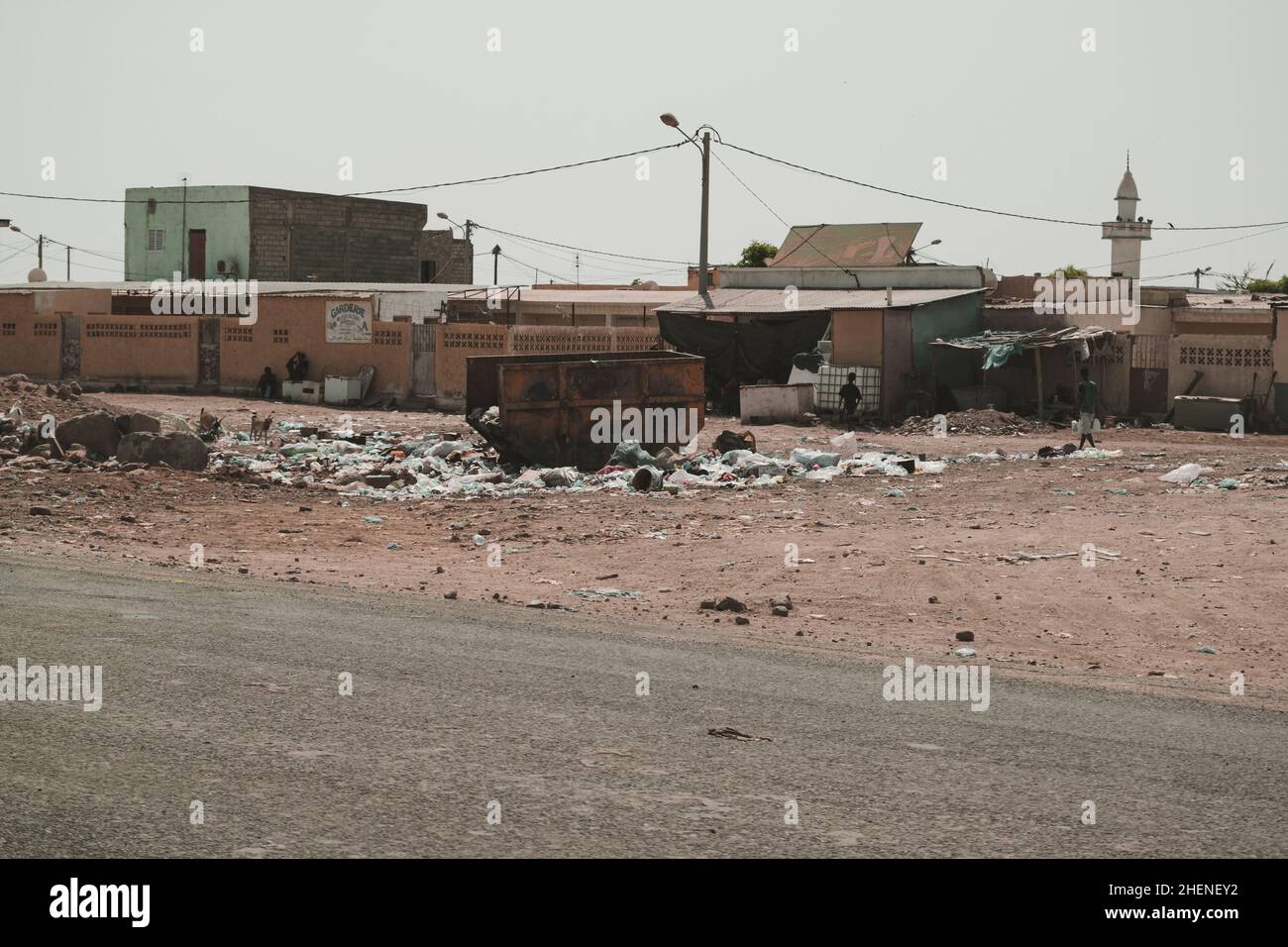 Djibouti, Djibouti - 21 mai 2021 : un dépotoir et le peuple djiboutien à Djibouti.Photo éditoriale à Djibouti. Banque D'Images