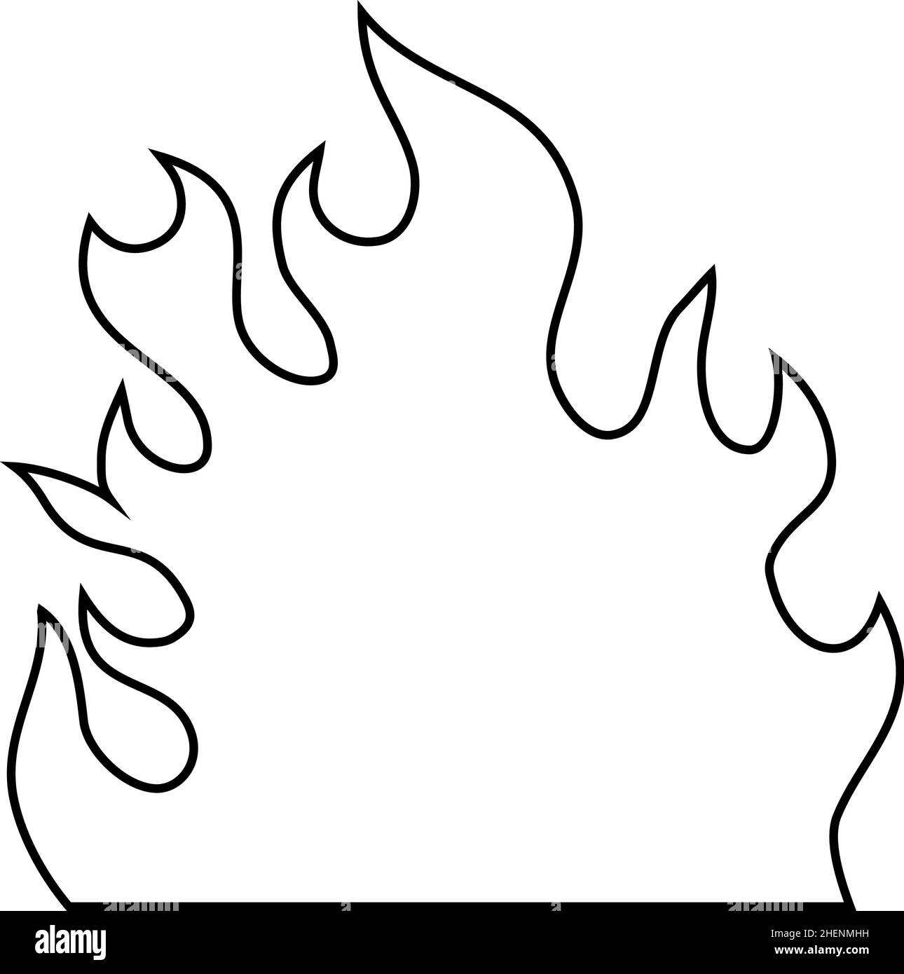 Simple Dessin De Flamme Facile Voici une illustration de la flamme simple de style dessin animé Image  Vectorielle Stock - Alamy