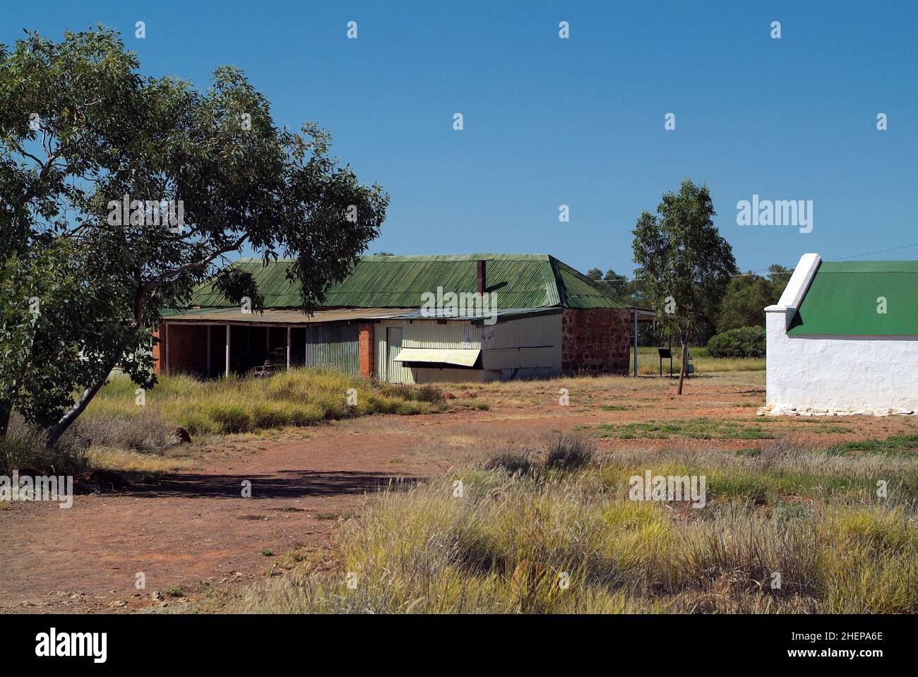 L'Australie, l'ancienne station télégraphique Overland Tennant Creek dans le Territoire du Nord Banque D'Images