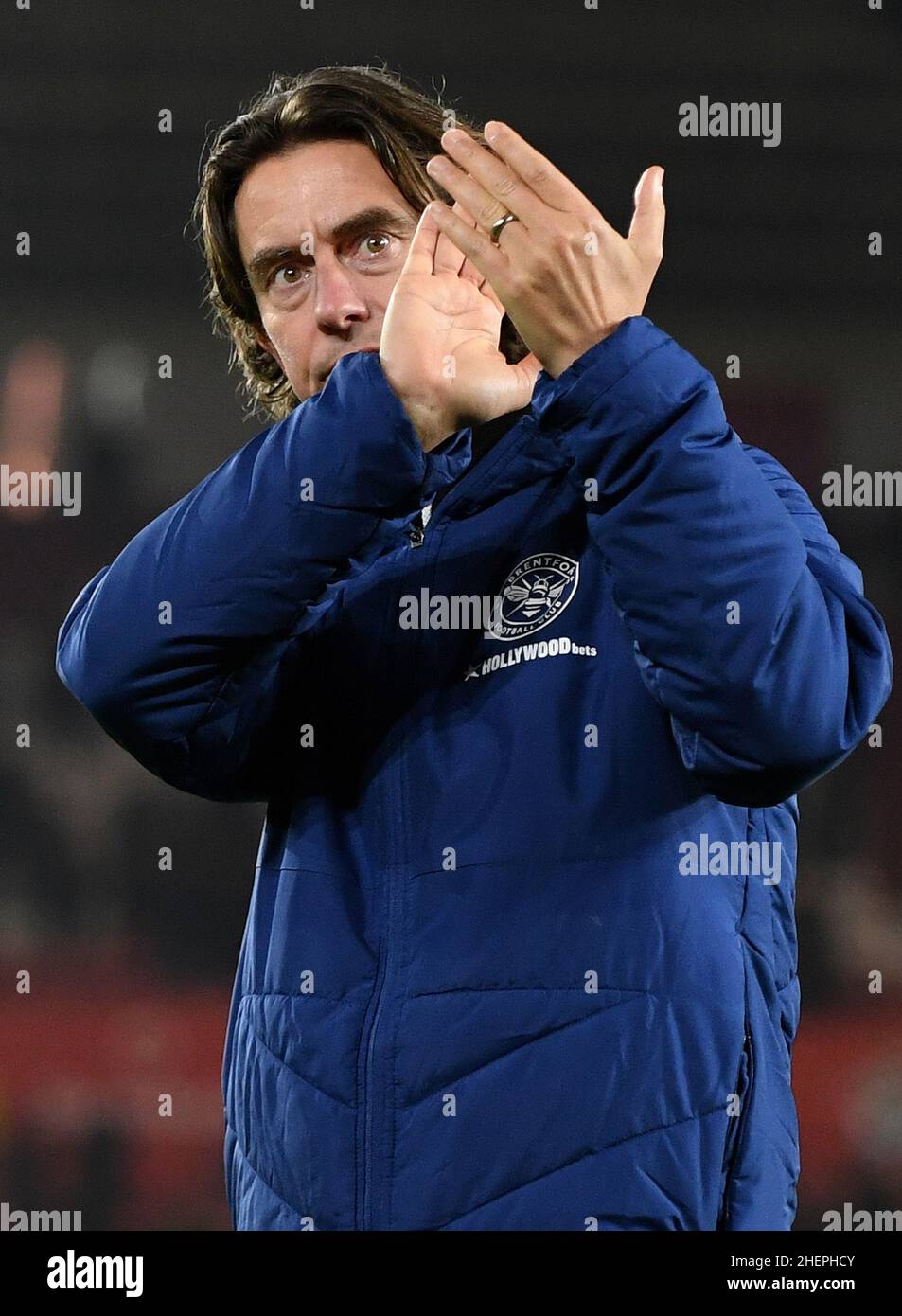 Directeur de Brentford, Thomas Frank - Southampton et Brentford, Premier League, St Mary's Stadium, Southampton, Royaume-Uni - 11th janvier 2022 usage éditorial exclusif - des restrictions DataCo s'appliquent Banque D'Images