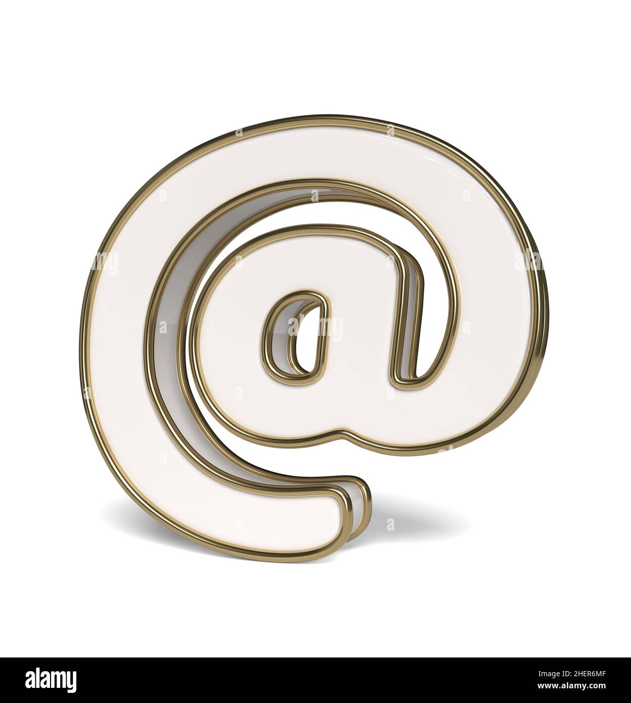 Sur fond blanc.3D illustration. Banque D'Images