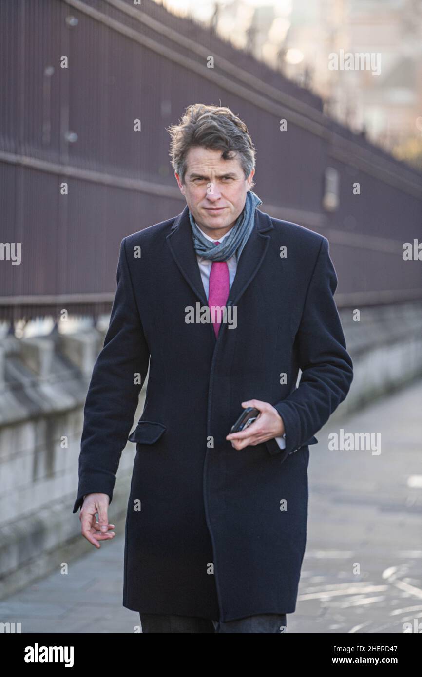 WESTMINSTER, LONDRES, ROYAUME-UNI.12 janvier 2022.Gavin Williamson ancien secrétaire à l'éducation et député conservateur de South Staffordshire arrive au Parlement à Westminster.Credit: amer ghazzal / Alamy Live News Banque D'Images