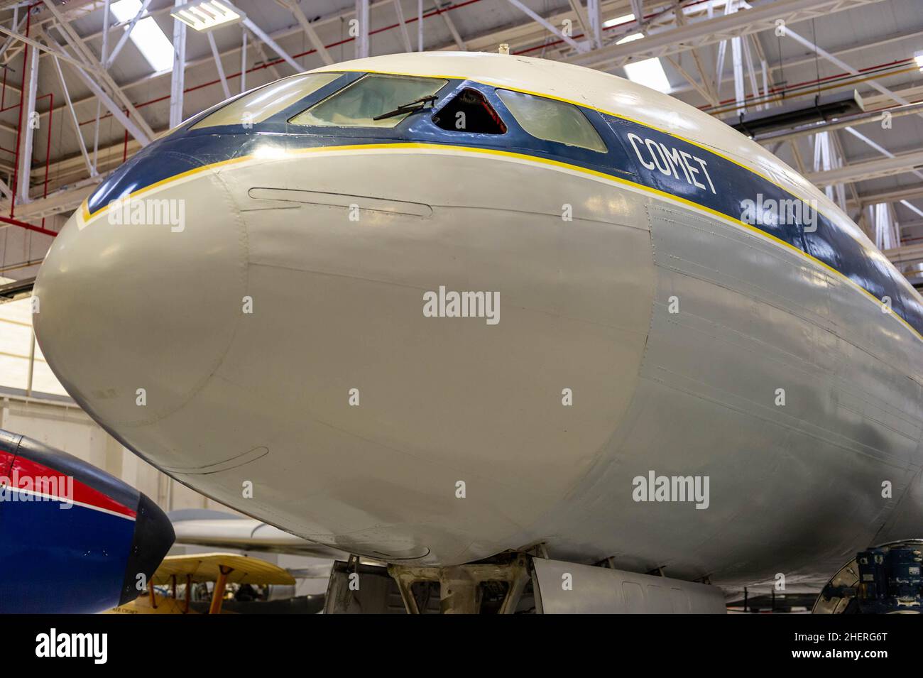 Comet 1XB (XM823) au RAF Museum Cosford Banque D'Images