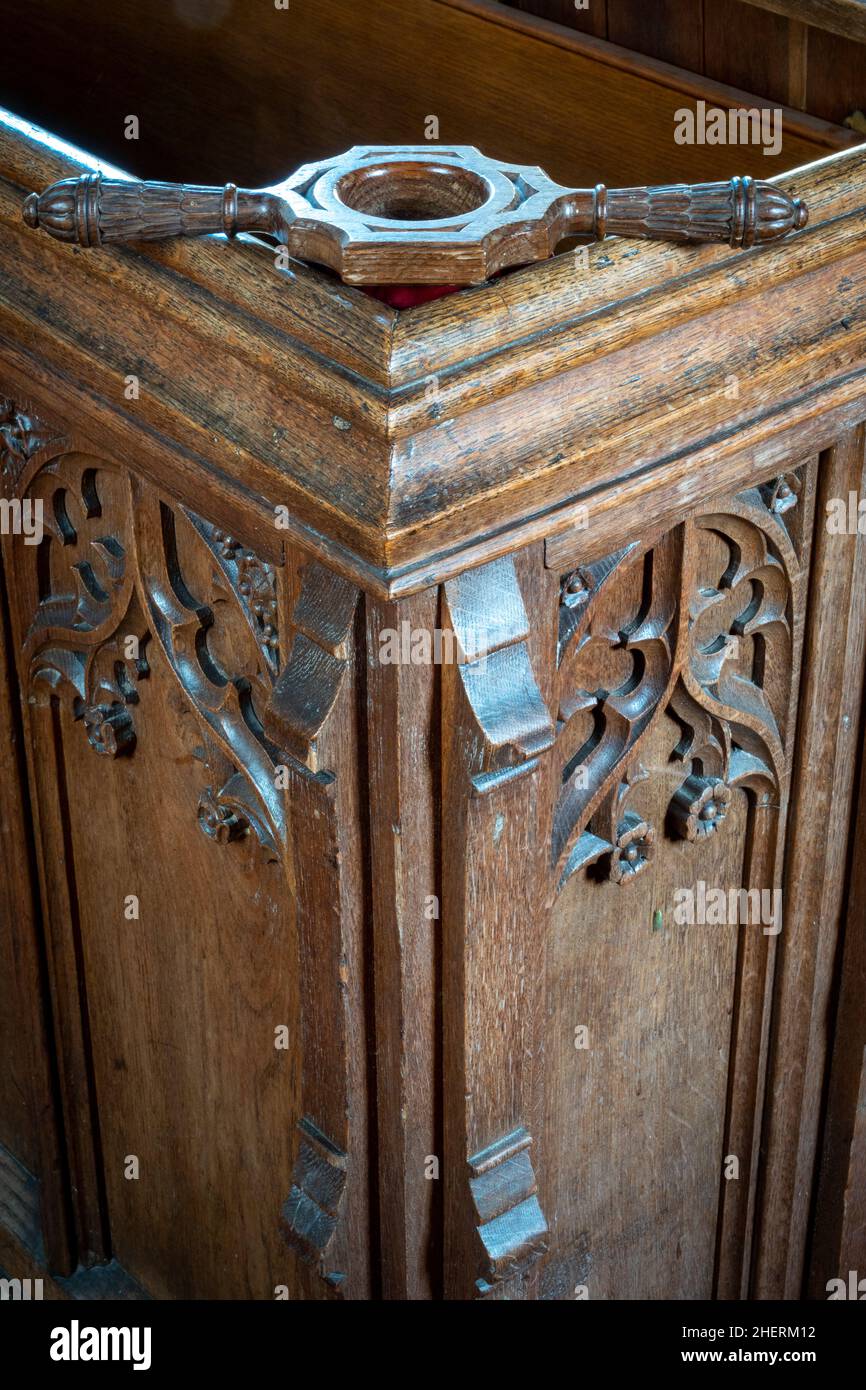 Porte-monnaie de collection l'église de St Mary Dallinghoo Suffolk Banque D'Images