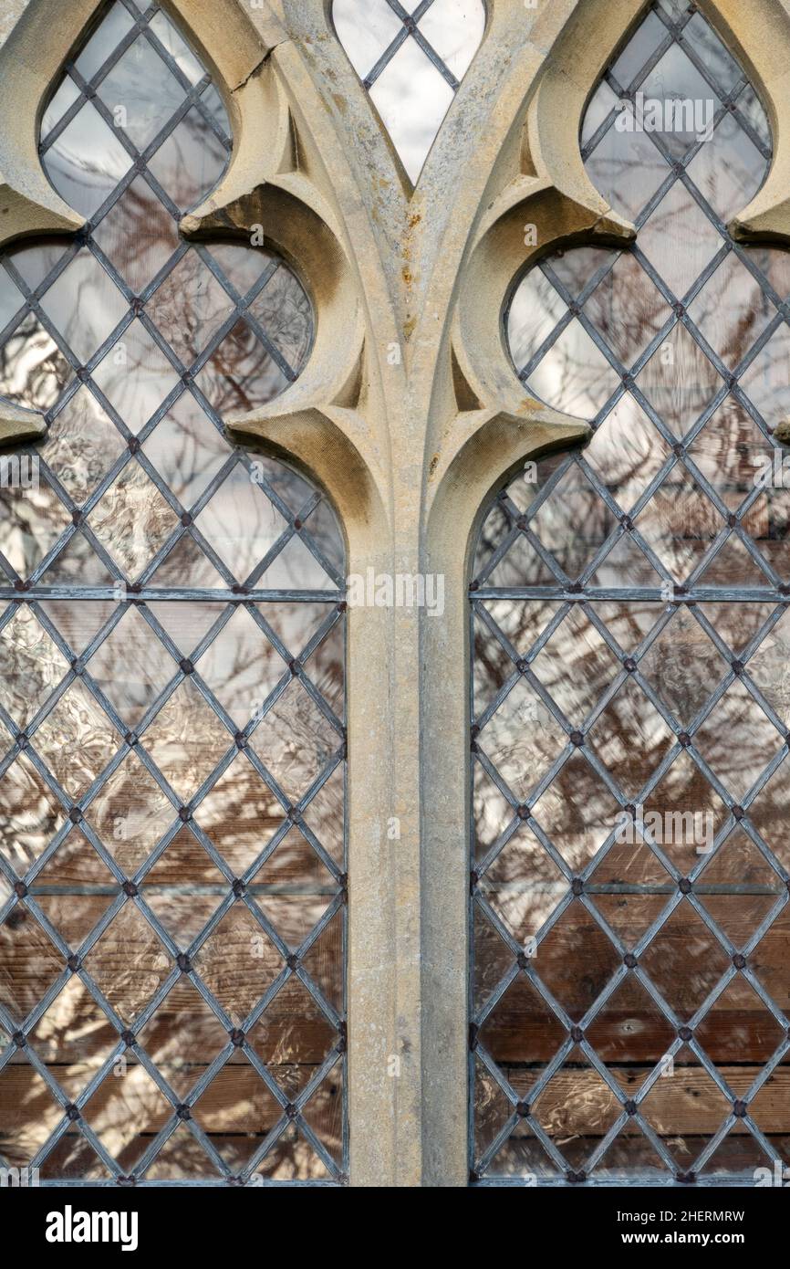Extérieur avec fenêtres l'église de St Mary Dallinghoo Suffolk Banque D'Images