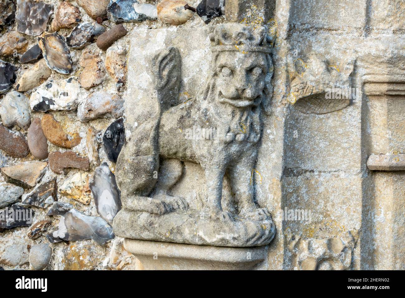 Extérieur de l'église St Mary Dallinghoo Suffolk Banque D'Images