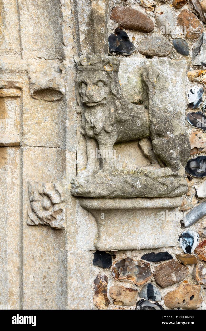 Extérieur de l'église St Mary Dallinghoo Suffolk Banque D'Images