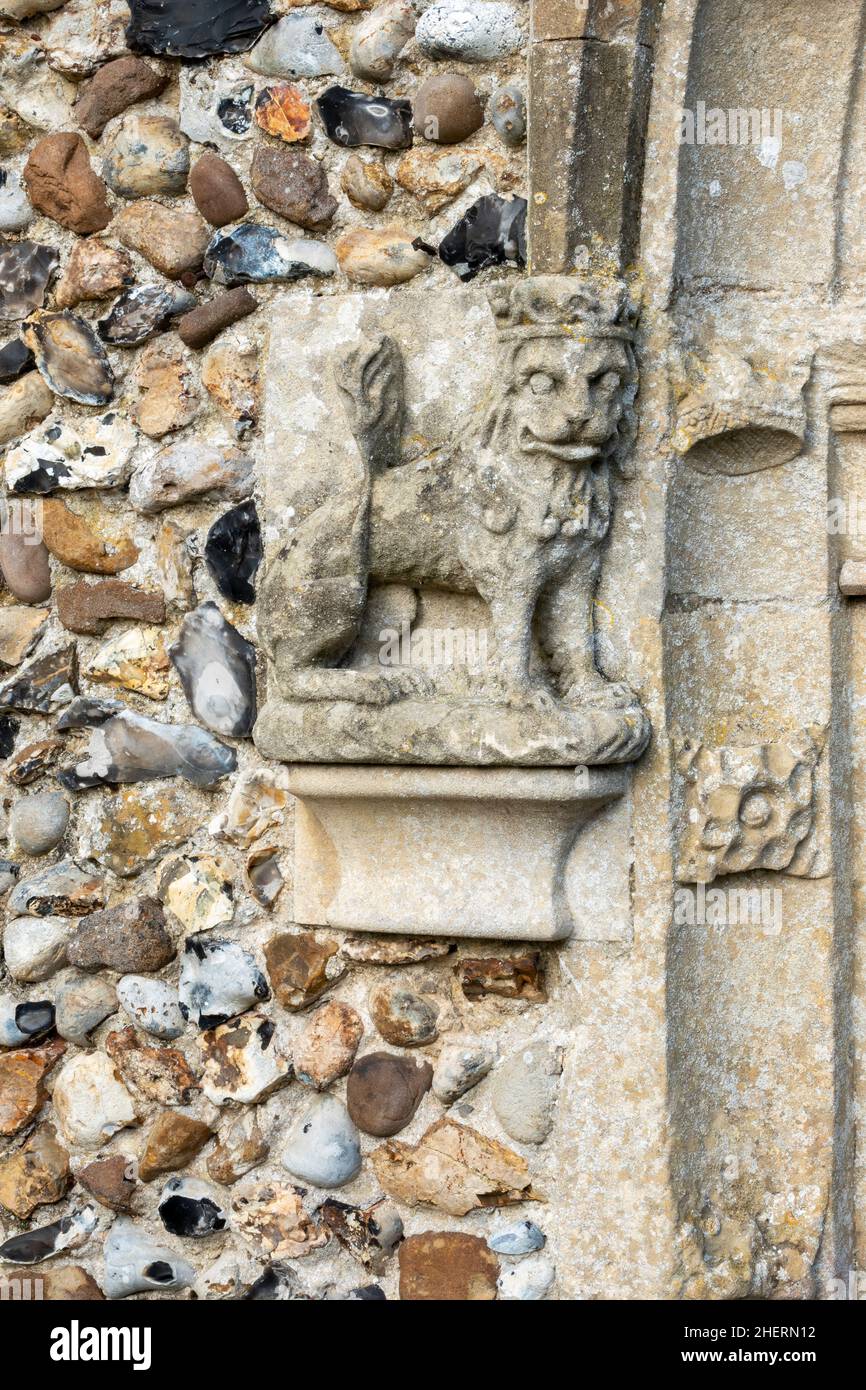 Extérieur de l'église St Mary Dallinghoo Suffolk Banque D'Images