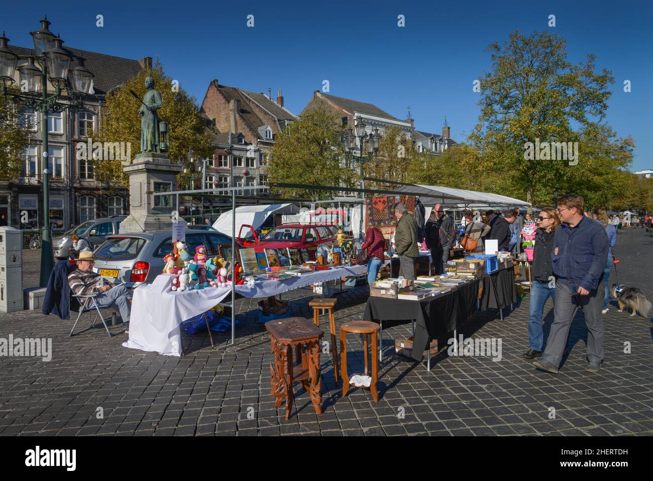 Marché aux puces, marché, Maastricht, pays-Bas Banque D'Images