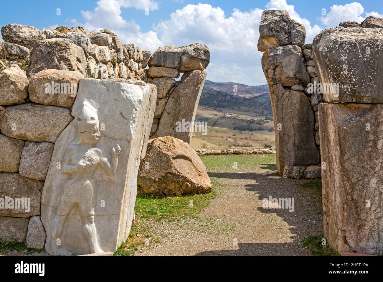 Porte du roi, Hattusha, ancienne capitale des Hittites, Turquie, Hattusha, Turquie Banque D'Images Porte du roi, Hattusha, ancienne capitale des Hittites, Turquie, Hattusha, Turquie Banque D'Images