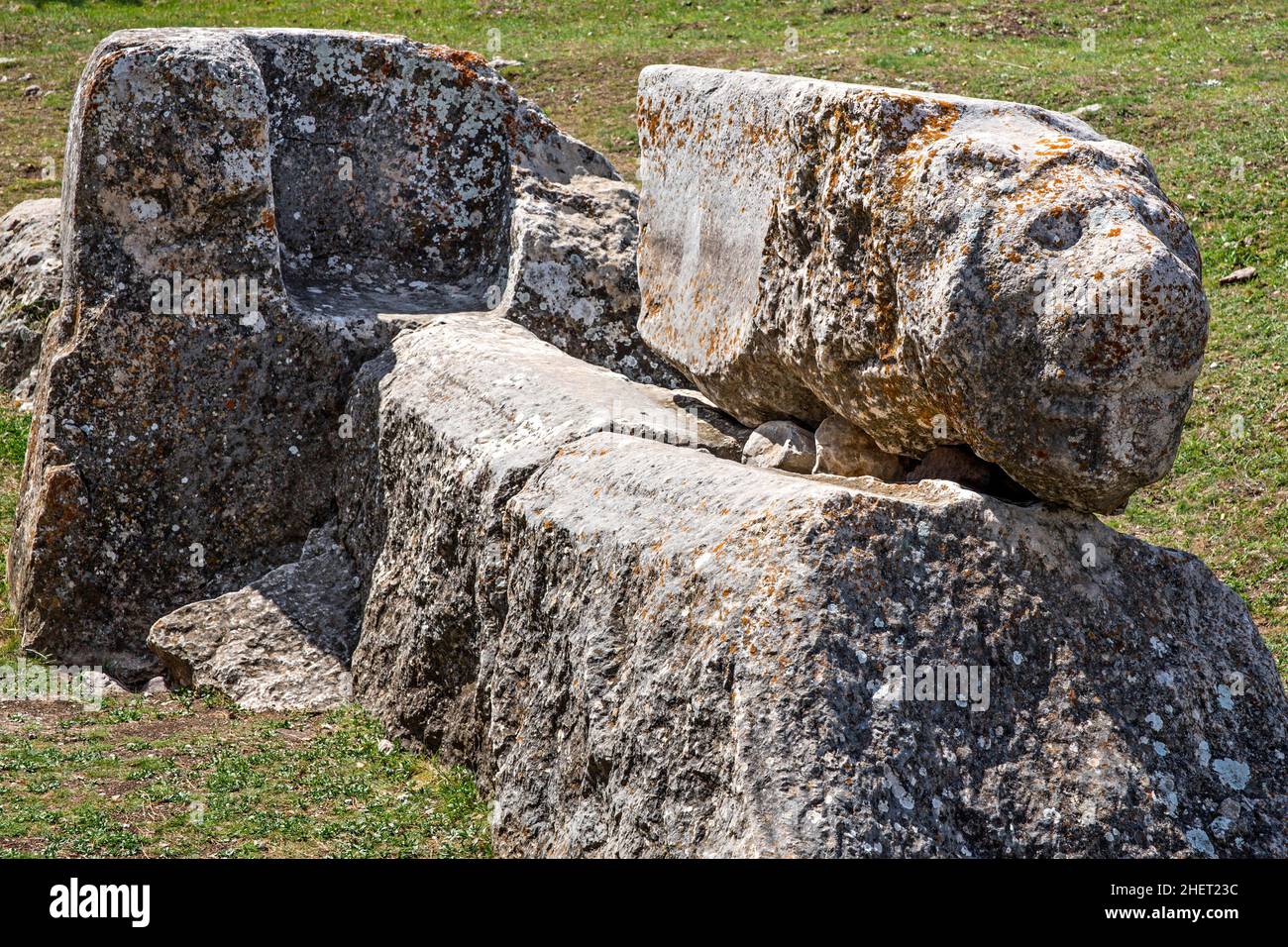 Fontaine du Lion, Hattusha, ancienne capitale des Hittites, Turquie, Hattusha, Turquie Banque D'Images Fontaine du Lion, Hattusha, ancienne capitale des Hittites, Turquie, Hattusha, Turquie Banque D'Images