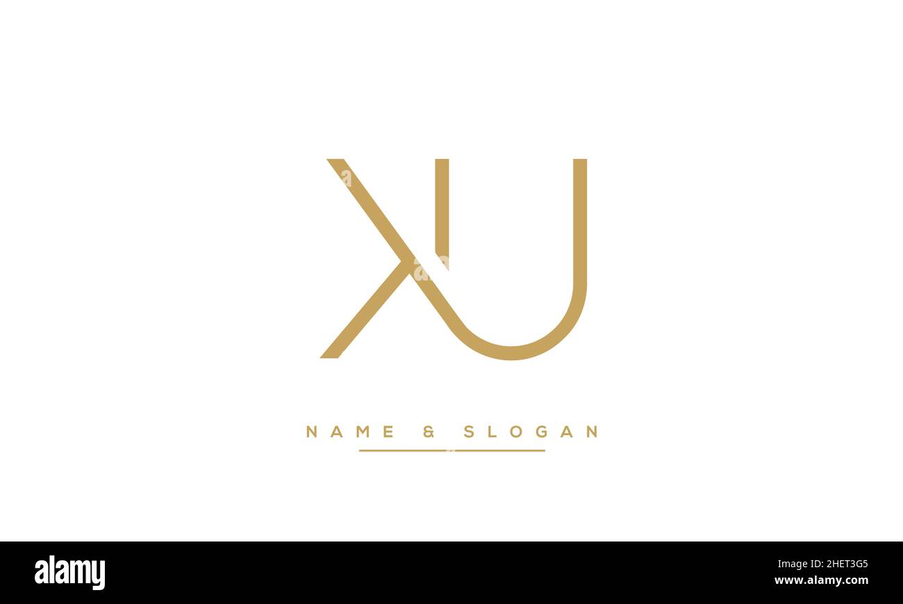 KU, Royaume-Uni, K, U lettres Abstract logo Monogram Illustration de Vecteur KU, Royaume-Uni, K, U lettres Abstract logo Monogram Illustration de Vecteur
