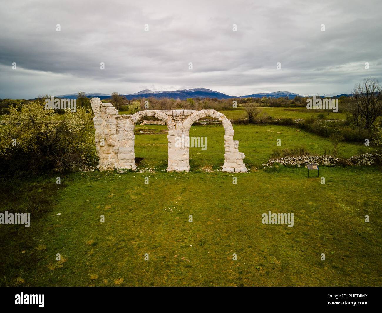 Burnum, un site archéologique, était un camp et une ville de la Légion romaine, Krk, Croatie Banque D'Images