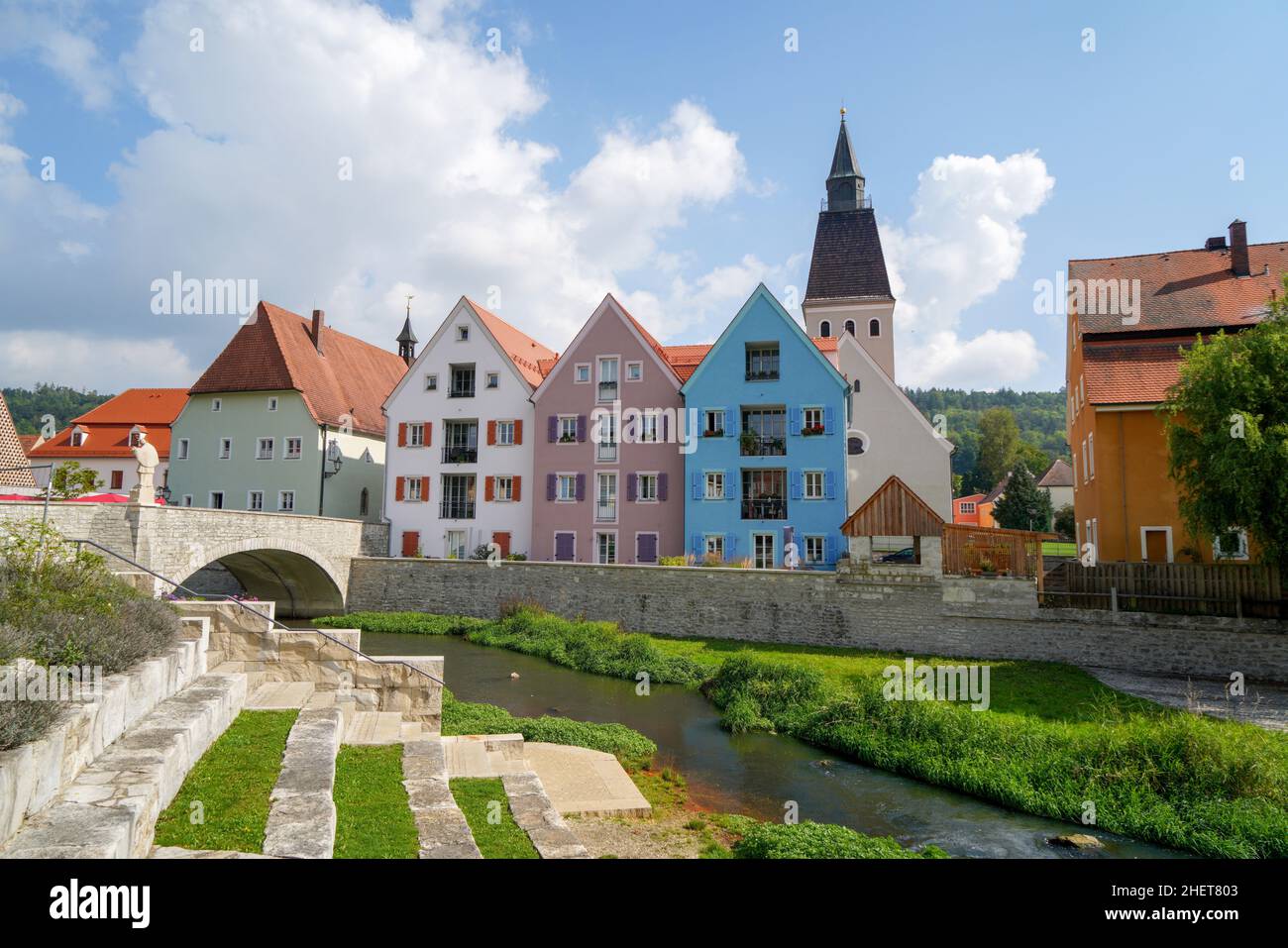 Berching, Bacham est une ville bavaroise située dans le quartier Neumarkt, dans le Haut-Palatinat.Photographié en automne dans l'Alb franconienne sur le main Banque D'Images