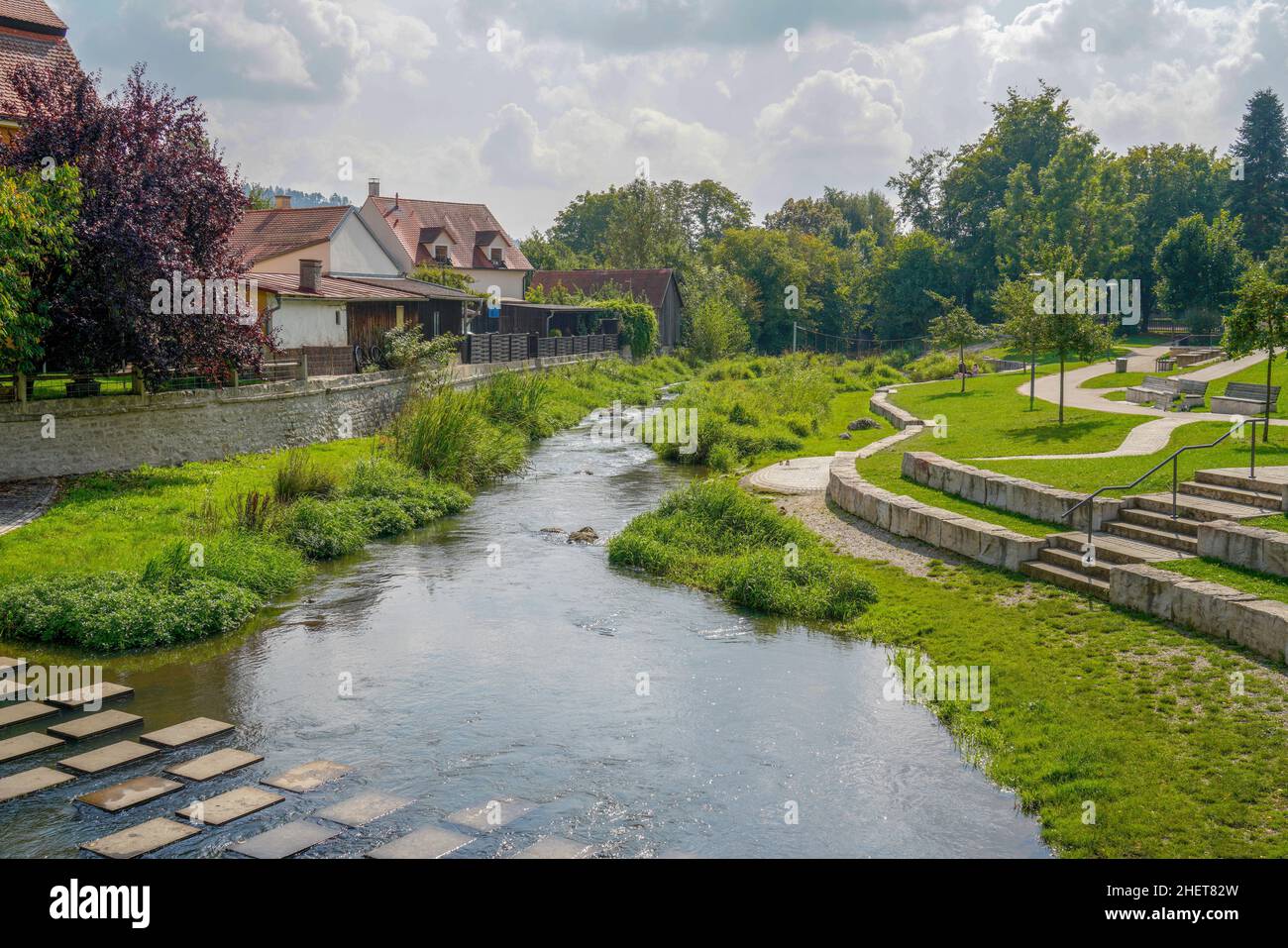 Berching, Bacham est une ville bavaroise située dans le quartier Neumarkt, dans le Haut-Palatinat.Photographié en automne dans l'Alb franconienne sur le main Banque D'Images