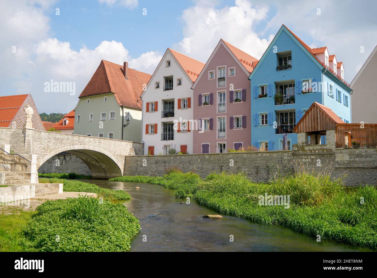 Berching, Bacham est une ville bavaroise située dans le quartier Neumarkt, dans le Haut-Palatinat.Photographié en automne dans l'Alb franconienne sur le main Banque D'Images