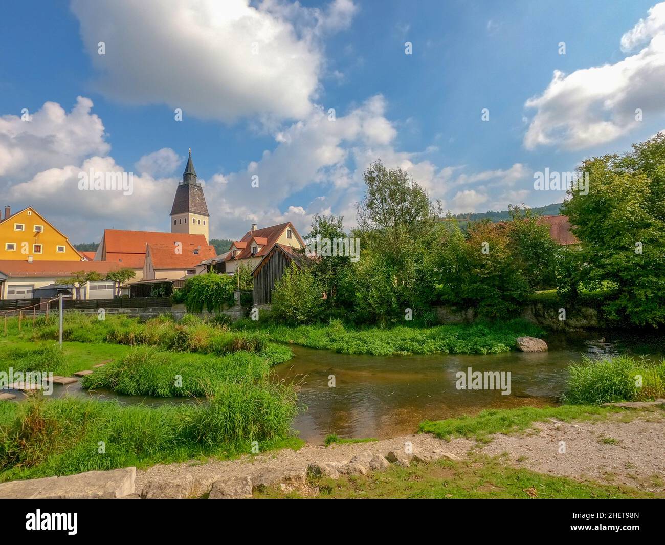 Berching, Bacham est une ville bavaroise située dans le quartier Neumarkt, dans le Haut-Palatinat.Photographié en automne dans l'Alb franconienne sur le main Banque D'Images