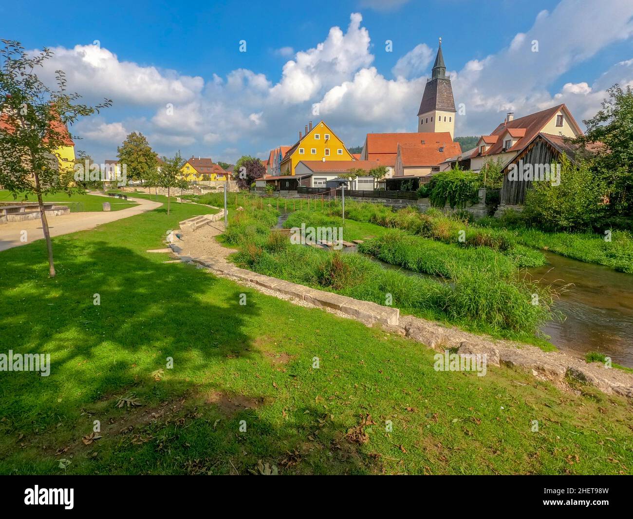 Berching, Bacham est une ville bavaroise située dans le quartier Neumarkt, dans le Haut-Palatinat.Photographié en automne dans l'Alb franconienne sur le main Banque D'Images