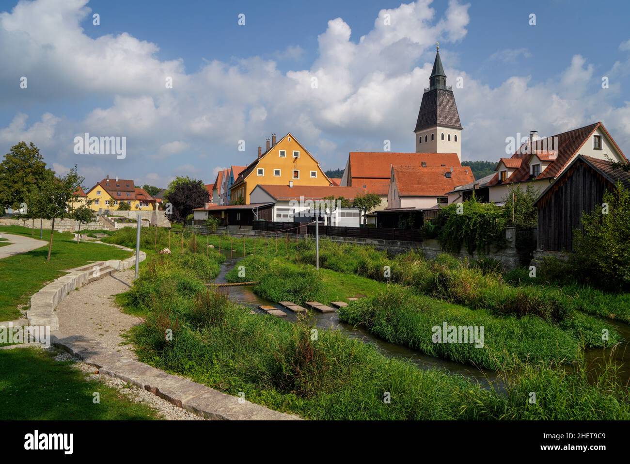 Berching, Bacham est une ville bavaroise située dans le quartier Neumarkt, dans le Haut-Palatinat.Photographié en automne dans l'Alb franconienne sur le main Banque D'Images