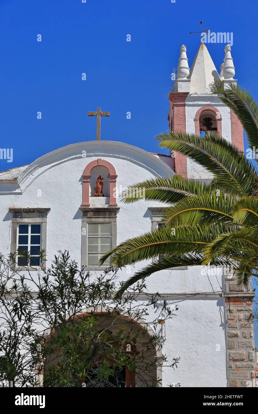 La façade de l'église notre-Dame du bon secours-Saint-Paul-Hermit.Tavira-Algarve-Portugal-064 Banque D'Images