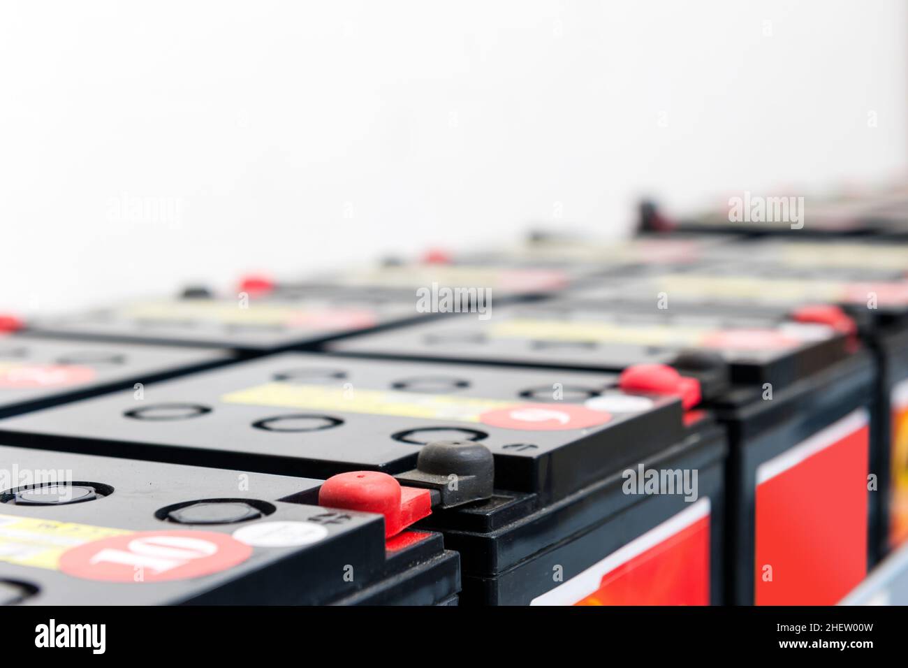 batteries à connexion série pour une alimentation sans coupure Banque D'Images