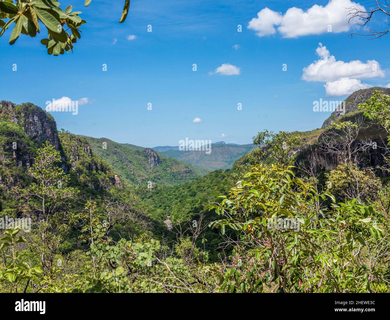 paysage dans le parc national de chapadom Banque D'Images