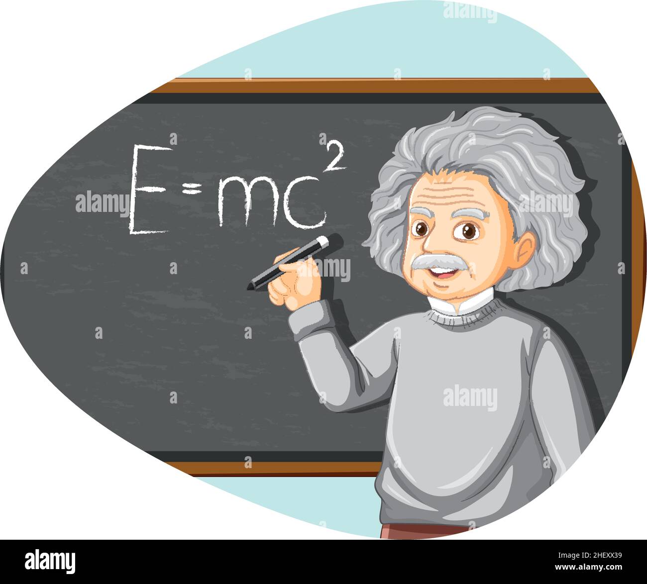 Illustration de la formule d'équivalence d'énergie de masse d'Albert Einstein Illustration de Vecteur