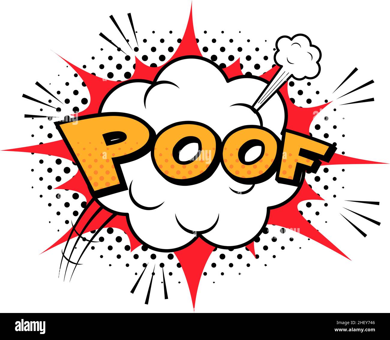 Son de l'icône représentant un nuage de poof Illustration de Vecteur