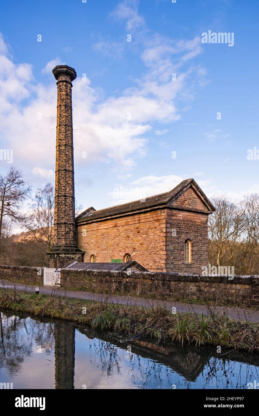 Station de pompage High Peak Junction, Derbyshire, Angleterre Banque D'Images