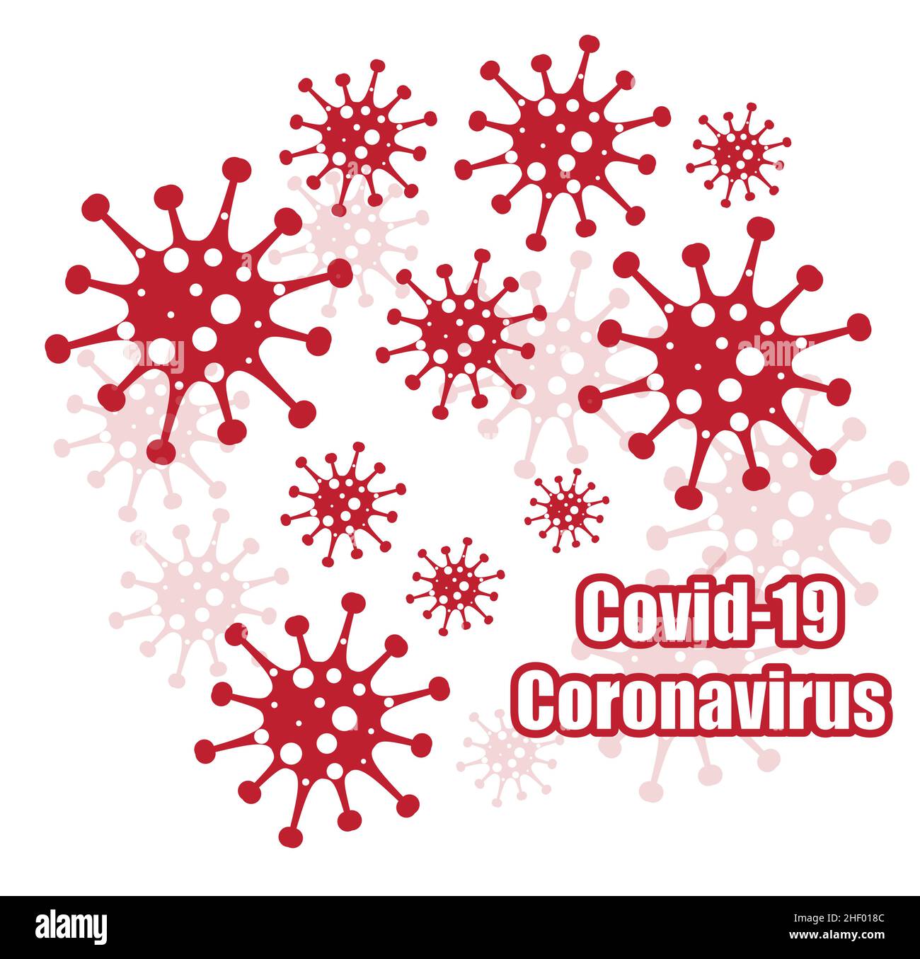 Différents types de virus.Bactéries Biologie organismes modèle sans couture.Infection par le virus épidémie d'Ebola malade. Illustration de Vecteur
