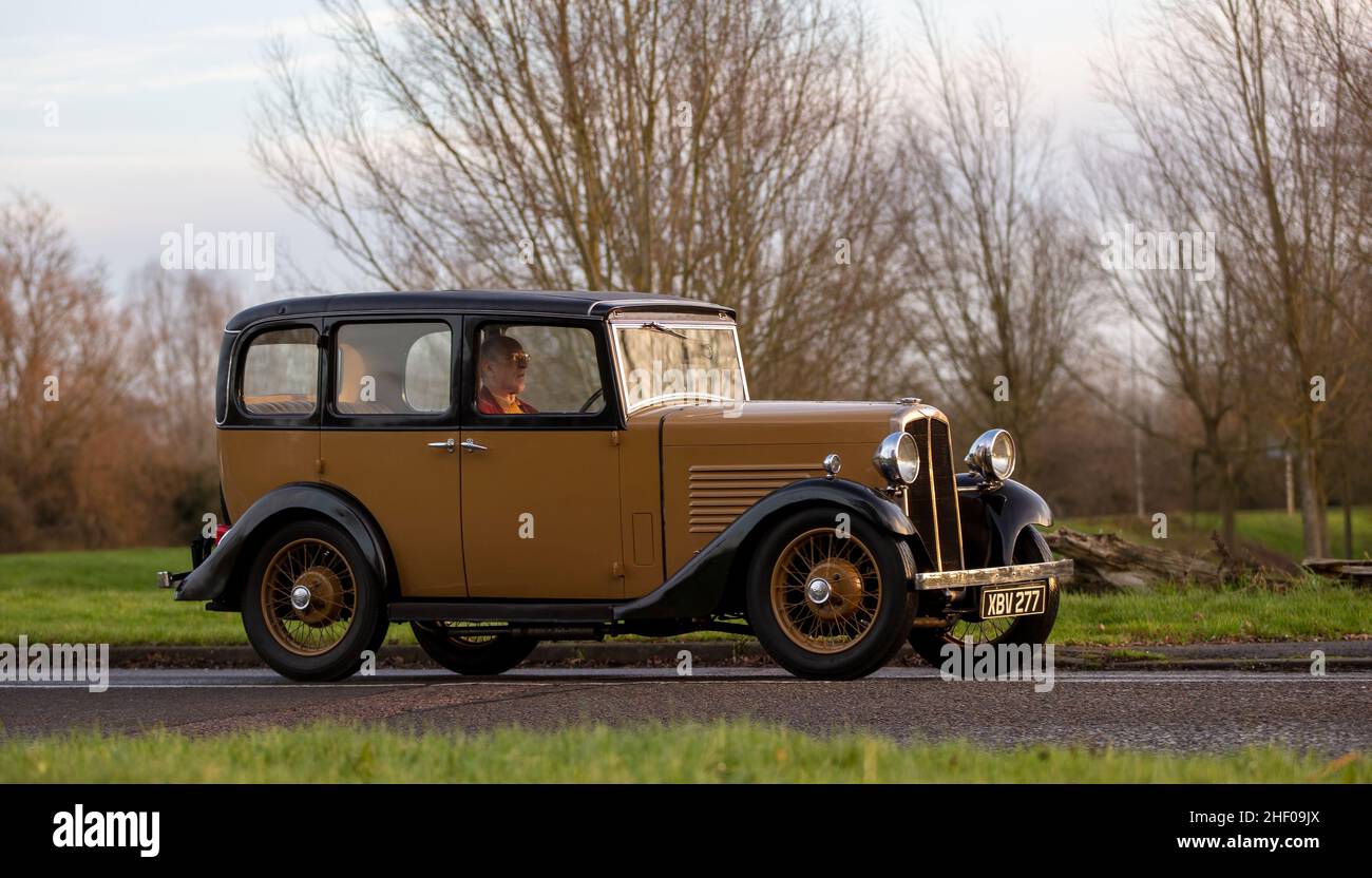 1934 voiture BSA vintage Banque D'Images
