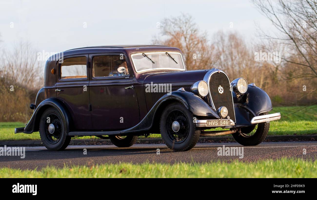 1934 voiture française d'époque Hotchkiss Banque D'Images