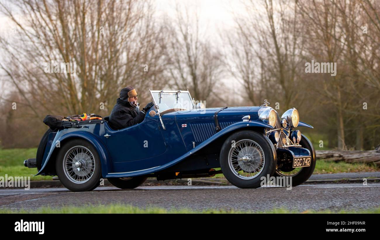 1934 Wolseley voiture d'époque Banque D'Images