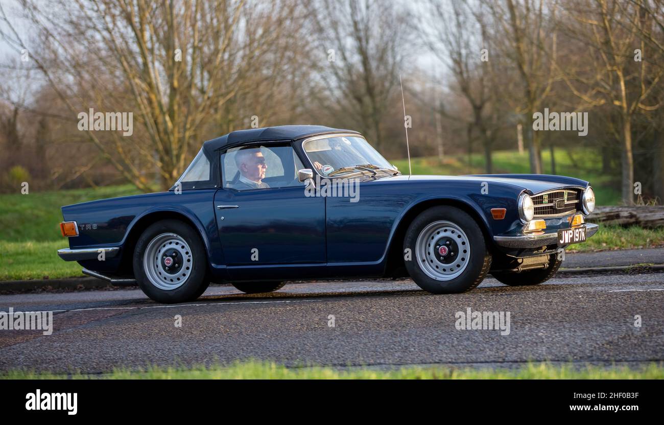 1971 Triumph TR6 voiture sport classique Banque D'Images