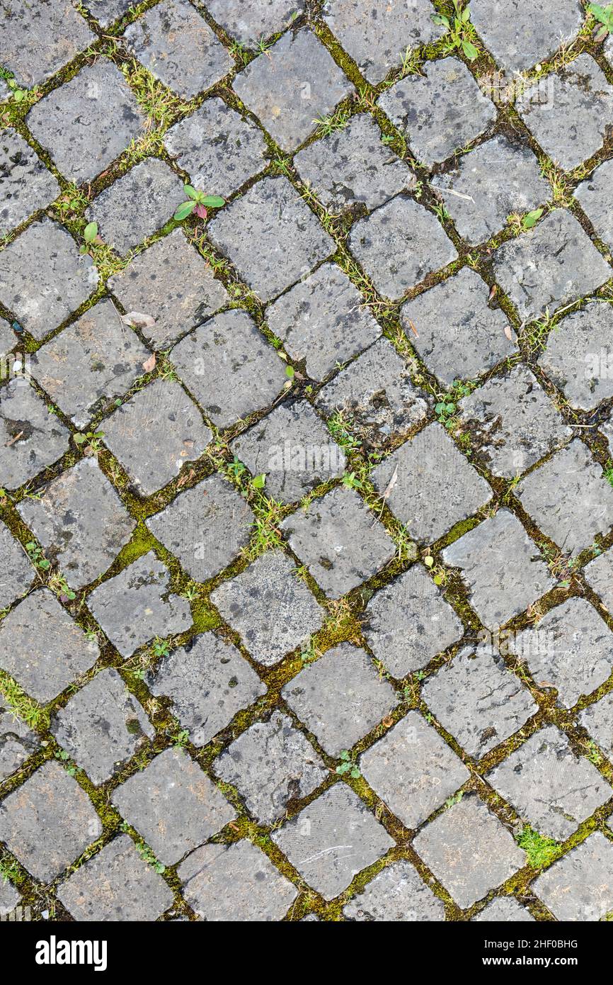 motif de pierres de galets grises dans la structure harmonique Banque D'Images