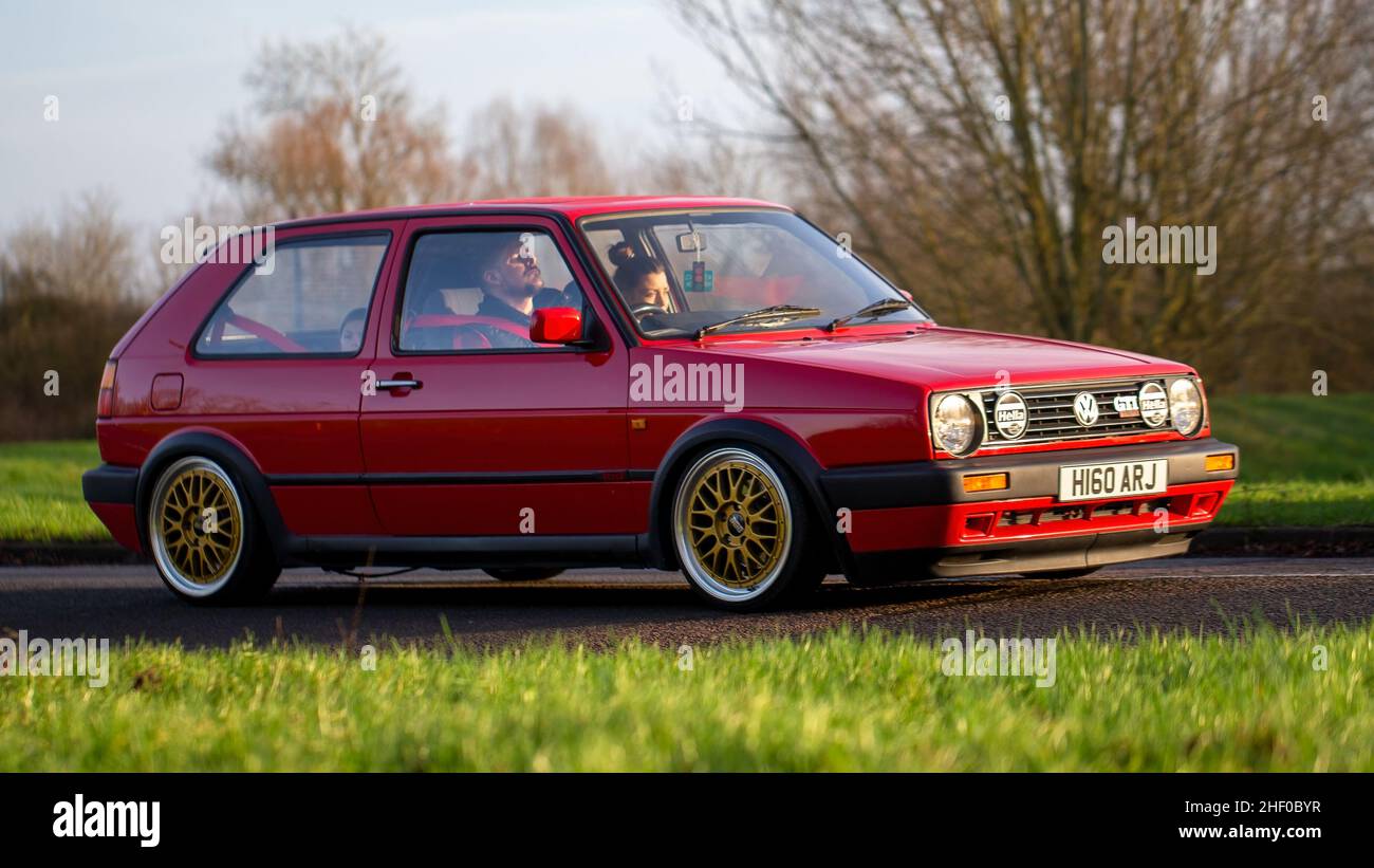 1990 Volkswagen Golf GTI voiture classique Banque D'Images