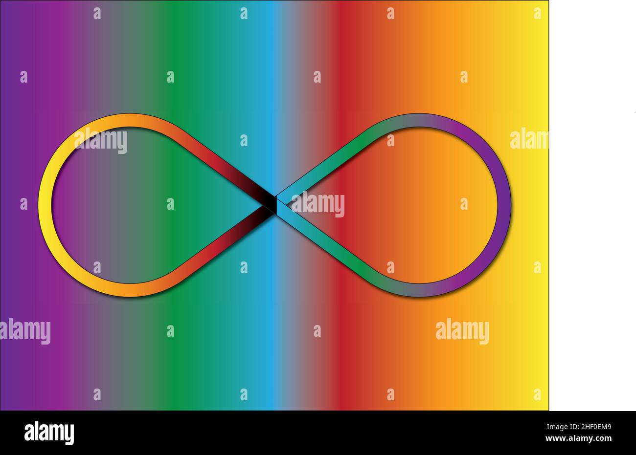 Le graphique a été créé à la suite d'une série de transformations de cercle, montrant la forme d'une boucle, un symbole infini. Illustration de Vecteur Le graphique a été créé à la suite d'une série de transformations de cercle, montrant la forme d'une boucle, un symbole infini. Illustration de Vecteur