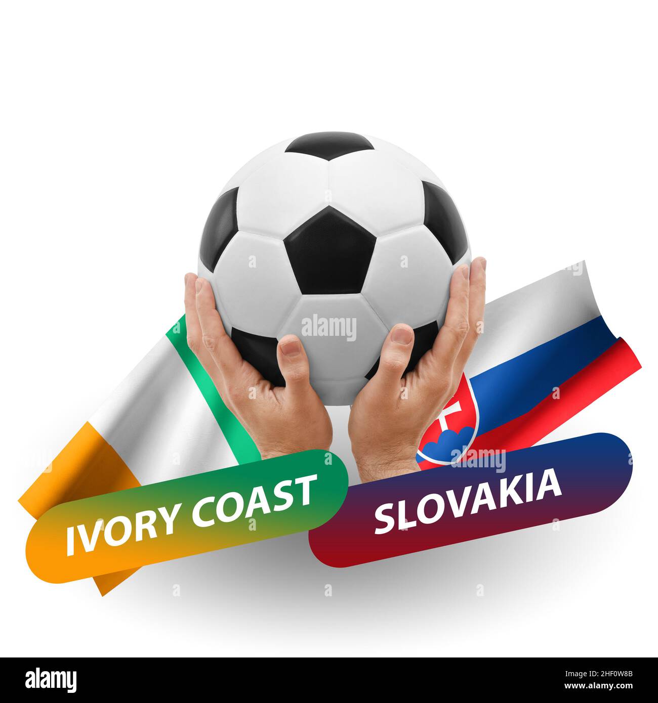 Match de football, équipes nationales Côte d'ivoire vs slovaquie Photo  Stock - Alamy
