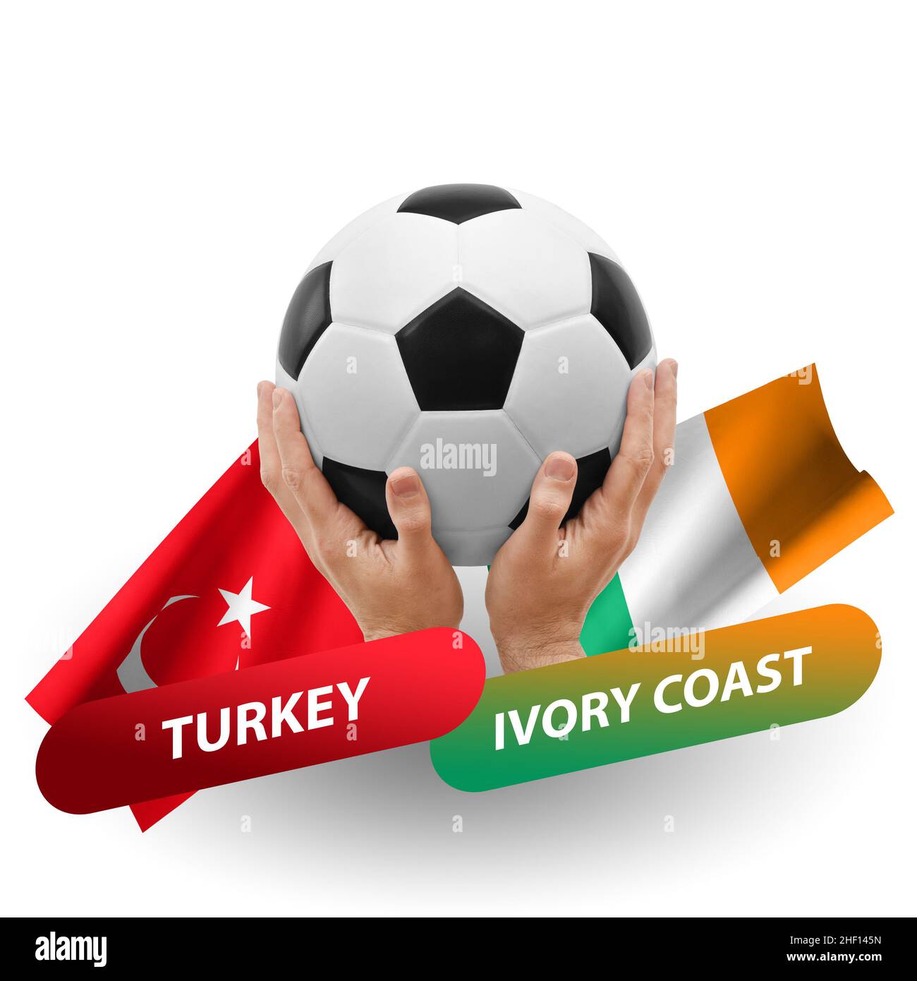 Match de football, équipes nationales turquie vs Côte d'ivoire Photo Stock  - Alamy