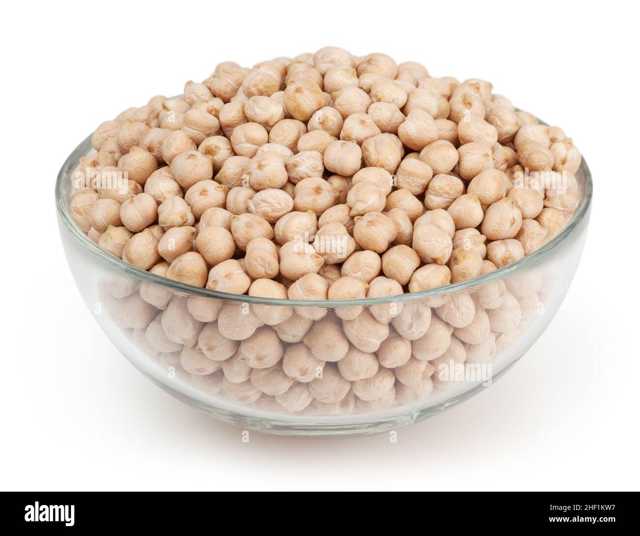 Grains de café isolés sur fond blanc avec masque de découpe Banque D'Images