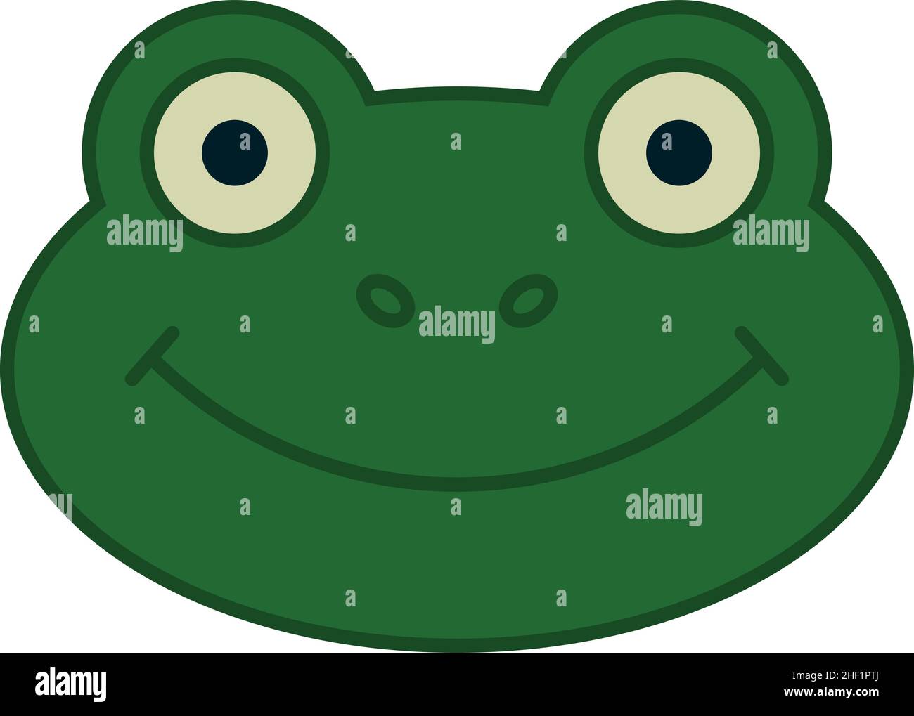 Police d'un animal grenouille à contour plein icône vecteur Illustration de Vecteur