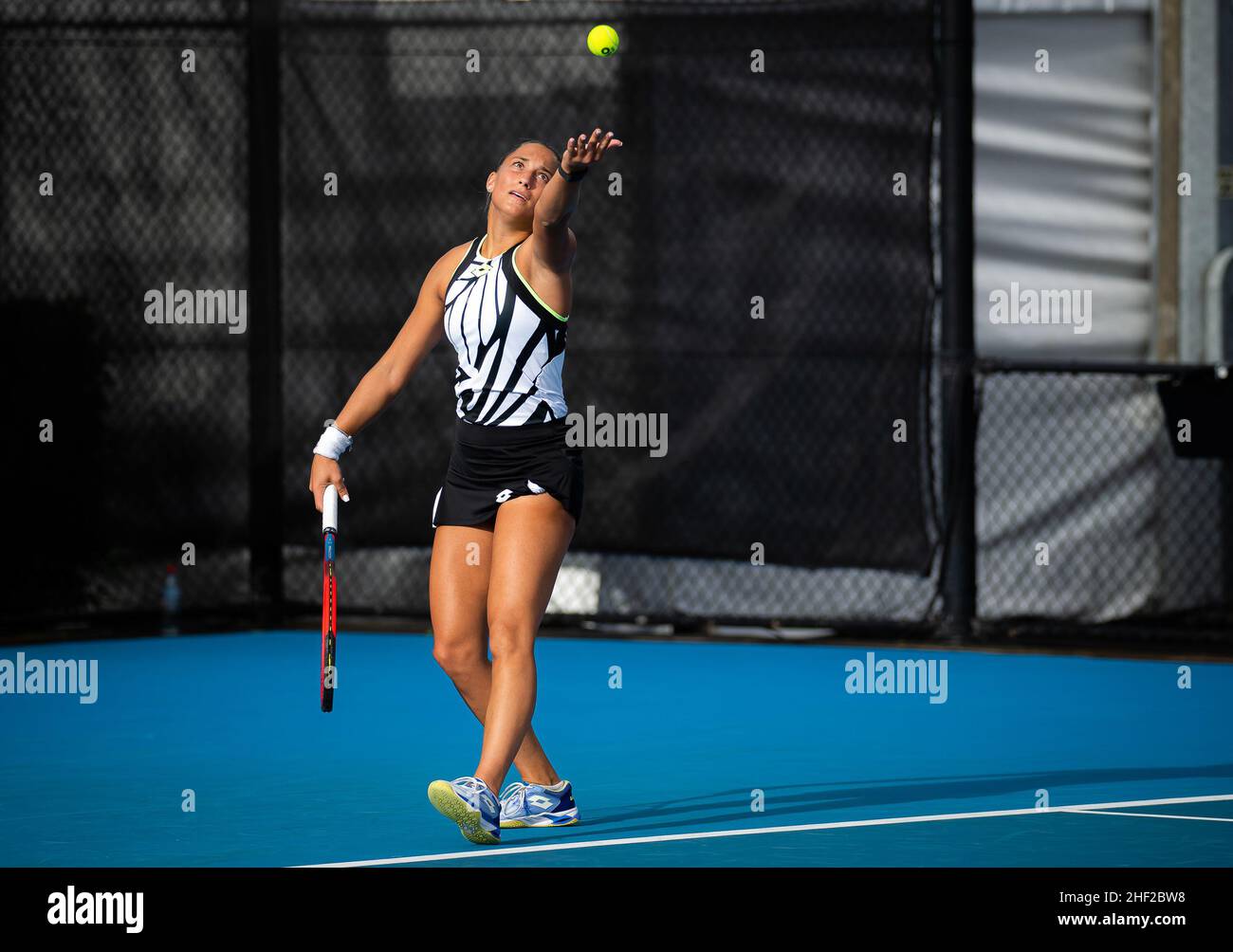 Panna Udvardy de Hongrie jouant en double au tournoi de tennis Classic de Sydney 2022, WTA 500 le 13 janvier 2022 au NSW tennis Centre de Sydney, Australie - photo: Rob Prange/DPPI/LiveMedia Banque D'Images