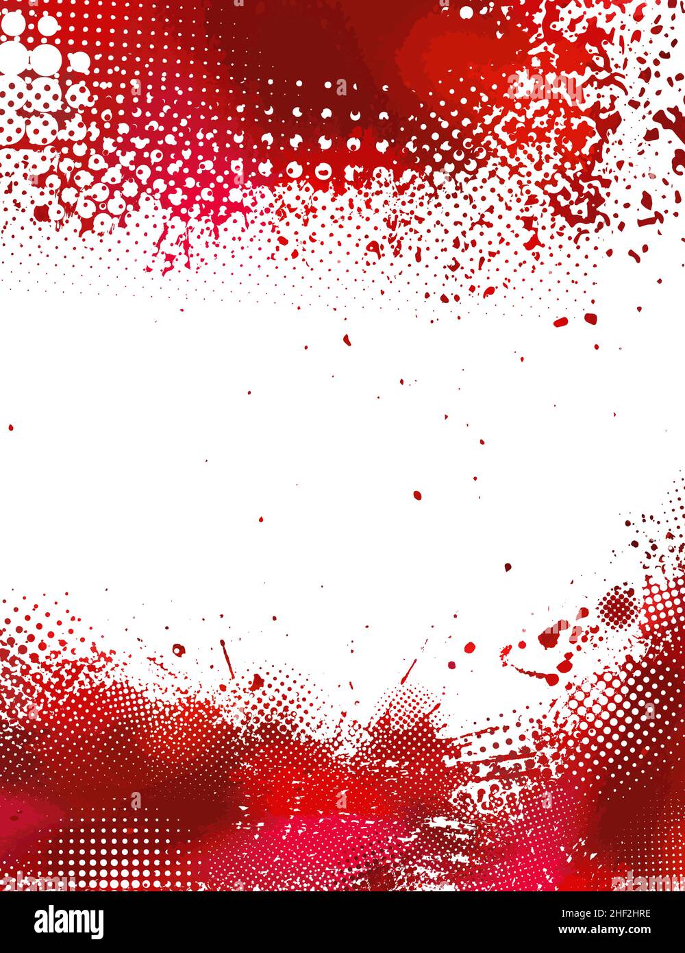 Arrière-plan avec des transferts.Cadre pour texte .Rouge et blanc ...