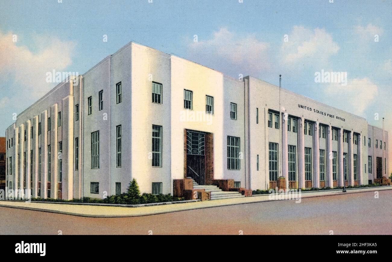 Bureau de poste, Bridgeport, Connecticut, vers 1934 Banque D'Images