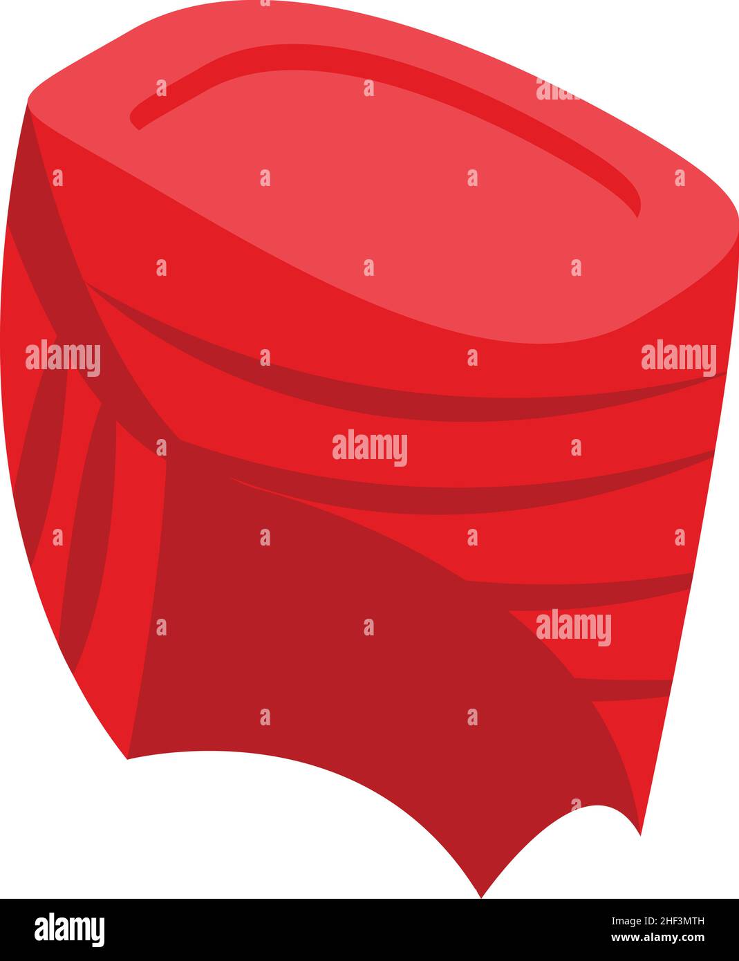 Icône sikh turban vecteur isométrique.Chapeau arabe.Culture traditionnelle Illustration de Vecteur