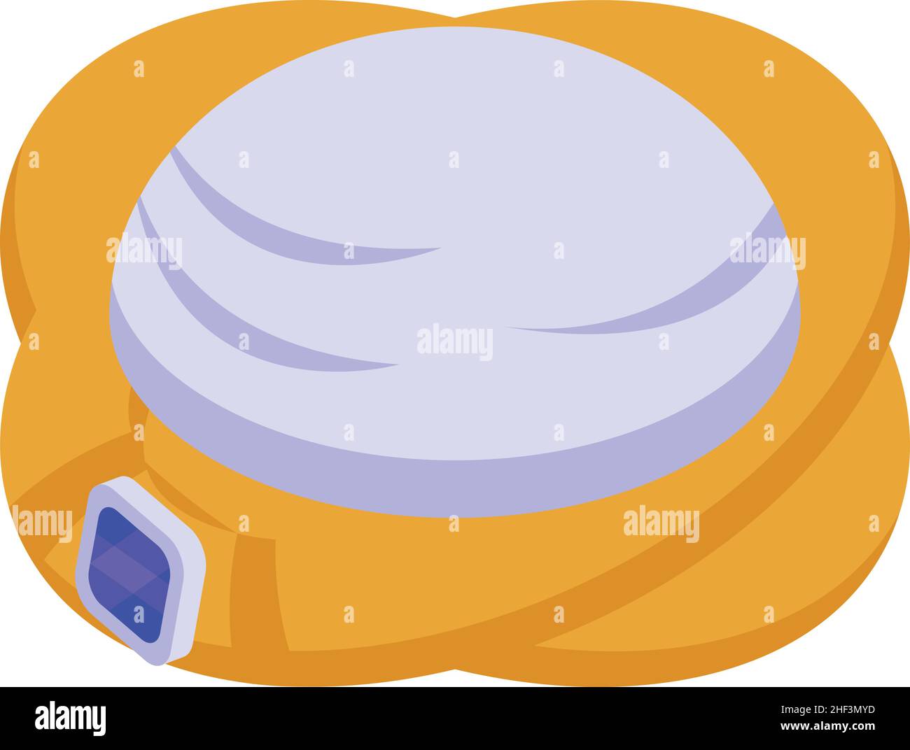 Icône de turban vecteur isométrique.Inde.Sultan fermier Illustration de Vecteur