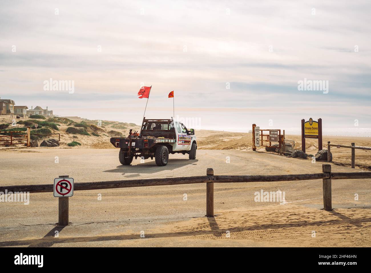 Oceano, Californie, États-Unis - 12 janvier 2022.Excursion en buggy hors route.Oceano Dunes State Vehicular Recreation Area à Oceano, Californie. Banque D'Images