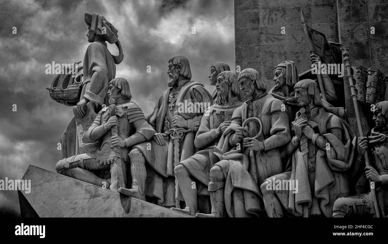 Padrão dos Descobrimentos, Monument aux découvertes, Belem, Lisbonne, Portugal. Banque D'Images